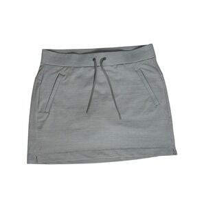 ATHLETA Modern Metro Skort Gray/white Size Small Tennis Golf Built In Shorts